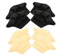 ELAYARD Talonnette Adhésive Antidérapante 8 Pcs Rembourrage Chaussures Épaisses Fines Beige Noir, Protection Talons Glissement, Confort Marche Quotidien Femmes Hommes
