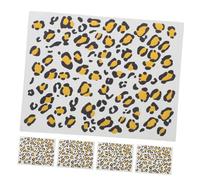 ELAYARD Tatouages Temporaires Léopard Autocollants 6 Pièces Réalistes Effet Doré Pour Femmes Corps Fête Carnaval Séance Photo