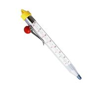 ELAYARD Thermomètre à Sucre Verre Trempé avec Pince pour Cuisine Résistant à Haute Température Pratique pour Sirops Confitures et Cuisson Alimentaire