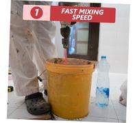 ELAYARD Tige de Malaxeur pour Perceuse Mélangeur Portable pour Peinture Mortier et Béton Résistante et Facile à Installer Outil de Bricolage Polyvalent Réutilisable