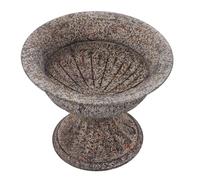 ELAYARD Vase à Fleurs Rétro en Fer Forgé Urne Décorative Vintage 18 CM Support pour Arrangements Floraux Séchés Décoration Intérieure Style Champêtre et Table de Noël