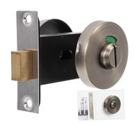 ELAYARD Verrou Indicateur Acier Inoxydable Serrure sans Clé pour Portes de Toilettes Publiques Verrou de Porte Métal et avec Signal Occupation Rouge Vert Installation Facile pour Salles de