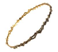 ELAYARD Vintage Crown Headband For Women Wave Design Elegant Retro Hairband Comfortable Fit Minimalist Headdress For Weddings Parties Daily Wear