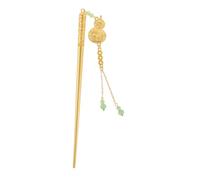 ELAYARD Vintage Hairpin With Tassel Gourd Pendant Handmade Chinese Hair Stick For Women Elegant Retro Bun Hairstyling Accessory Traditional Hairpin