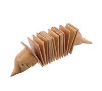 ELAYARD Wooden Dolphin Clapper Toy Instrument for Handheld Percussion Music Instrument for Rhythm Training and Early Education with Bird and Dolphin Design
