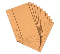 Elba 06456 Go Référence Intercalaires avec perforations numérotées 1-10 doublé application Classeur Lot de 100 Jaune