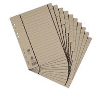 Elba 06456 Gr Référence Intercalaires perforé numérotées 1-10 doublé Motif en carton recyclé Gris lot de 100