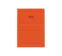 Elba 100 Pochettes Coins Avec Fenetre Elco - 22x31 - Kraft - Orange
