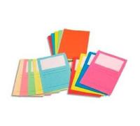 Elba 100 Pochettes Coins Elco Classico Avec Fenetre - 22x31 - Kraft - Couleurs Assorties
