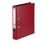 Elba 100025177 Smart Pro+ Classeur en plastique avec étiquette à dos Format A4 Bordeaux 5 cm
