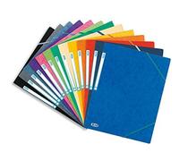 Elba - 100200901 - Topfile - Chemises Cartonnée Avec Rabat Elastique A4 Couleurs Assorties - Lot De 10