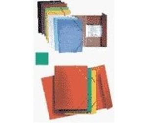 Elba 100200924 chemise cartonnee a4 3 rabats avec elastique vert G