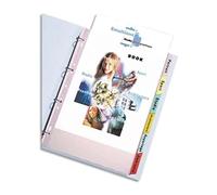 Elba 100204575 Pochette à Onglet personnalisable A4 en PVC 17/100 Couleurs assorties