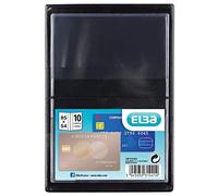 Elba 100210823 ELBA Etui de protection pour 10 cartes format standard PVC 6,5x9,5cm noir