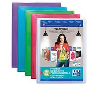 Elba 100211077 Polyvision Porte-documents A4 Bleu/Rose/Violet/Vert