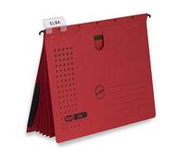 Elba 100333016 Chic Ultimate organisation Agrafeuse avec soufflets dans le couvercle arrière, Lot de 5, anthracite Modèle : Ultimate - Chemise d'organisation rot