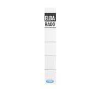 Elba 100420961 Étiquettes de dos à insérer - courtes/étroites, blanc, 10 pièces