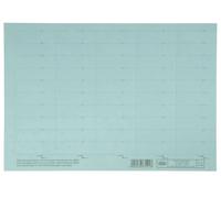 ELBA 100552045 83582 Étiquette pour onglet transparent 4 lignes bleu