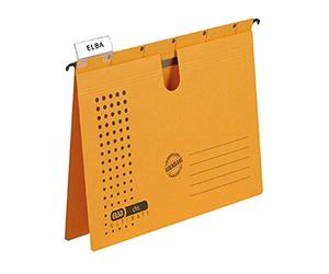 Elba 100560165 Chic Ultimate Lot de 5 dossiers suspendus à l'encolure commerciale Anthracite Dossier suspendu Chic ULTIMATE®, commercial, agrafage 240 g/m² Karton jaune