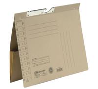 Elba 100570021 Classeur à levier avec pochette extensible - carton de Manille (RC), 320 g/qm, A4, 318 x 265 mm, gris