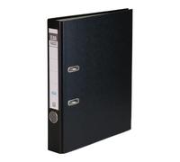 Elba 10414SW Rado Brillant Lot de 20 classeurs à levier à étiquette interchangeable Noir Format A4 Dos 5 cm