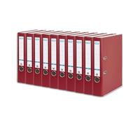 Elba 10453BX Smart Pro Lot de 10 classeurs à étiquette interchangeable Bordeaux Format A4 Dos 5 cm