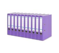Elba 10453VI Smart Pro Lot de 10 classeurs avec étiquette au dos interchangeable Violet Largeur 5 cm Format A4