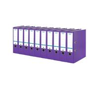 Elba 10456VI Smart Pro Lot de 10 classeurs avec étiquette interchangeable Violet Largeur 8 cm Format A4