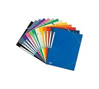 Elba 27436 Chemise Carton Recyclé Carte Pelliculée A4 210 x 297 mm 5/10E 390 g Étiquette Dorsale Aspect Marbré Gris