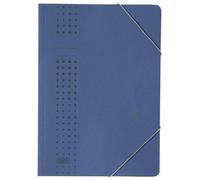 Elba 33470db Lot De 25 Chemises Cartonnées À Élastiques Bleu Foncé 450 G/M² Capacité 150 Feuilles A4