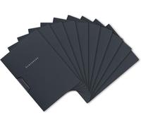 Elba 36411az Lot De 10 Chemises De Présentation À Clip Et À Deux Volets Cartonnées Anthracite Capacité 30 Feuilles A4