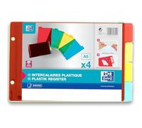 ELBA 39483 Intercalaire PVC Épais Fiches Étiquettes Pré-imprimées Épaisseur 12/100e Cristal Assorties