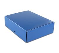 Elba 400000992 Porte-documents avec fermeture par bouton-pression (Capacité : 1 cm pour environ 80 pages 3 rabats Label Noir Format DIN A4 Capacité : 8 cm, pour environ 780 pages DIN A4 bleu