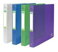 Elba 400059564 2 nd Life Classeur A4, 4 anneaux en O, en PP, transparent, XL, 4 cm Couleurs assorties G