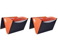 Elba 400065631 For Students Trieur extensible à soufflets 8 compartiments polypropylène opaque A4 Couleurs Aléatoires (Lot de 2)