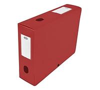 Elba 400094587 Boîte de classement à monter dos 80 mm polypropylène opaque 24 x 32 cm Rouge