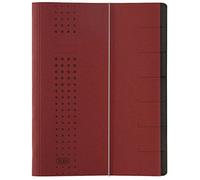 Elba 42495bx Chemise À Élastiques En Carton 450 G/M² 7 Compartiments Format A4 (Bordeaux) (Import Allemagne)