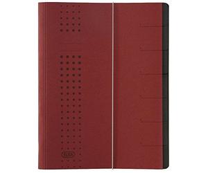Elba 42495bx Chemise À Élastiques En Carton 450 G/M² 7 Compartiments Format A4 (Bordeaux) (Import Allemagne)