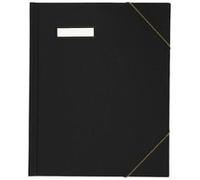 Elba 63430 pochette cartonnée à élastique avec feuille de pvc a4 (noir) 63430sw Noir G