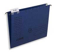 Elba 85740DB Chic Ultimate Lot de 25 fichiers suspendus avec côtés ouverts Bleu foncé