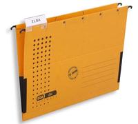 Elba 85803BL Lot de 5 chemises suspendues VE5 format A4 en carton 230 g/m² (Orange)