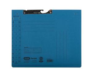Elba 90421BL Lot de 50 dossiers suspendus en carton manille à lamelle et encoche Bleu 250 g/m²