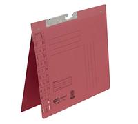 Elba 90431RO Lot de 50 dossiers suspendus en carton manille recyclé à lamelle et soufflets Rouge 320 g/m²