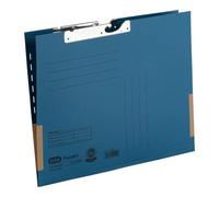Elba 91460BL Lot de 50 dossiers suspendus en carton recyclé 320 g/m² avec soufflets latéraux Bleu