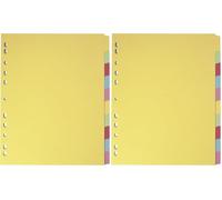 Elba A4 Extra-large 10-Part Cartes Intercalaires - Assorti (Lot de 2)