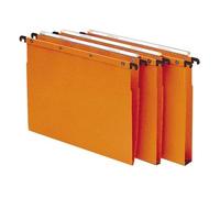 ELBA Boîte de 10 dossiers suspendus L'Oblique Ultimate pour armoire ou tiroir - A4 -Fond V -Kraft