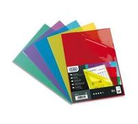 Oxford Pochettes coin A4 PVC 150 lisses Boîte de 100 assorties
