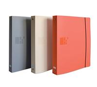 Elba Business 400019482 Classeur à anneaux en polypropylène mat opaque dos de 40 mm A4 XL Gris/Orange/Sable