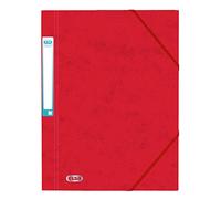 ELBA Chemise 3 rabats en carte lustrée 7/10 ème Rouge Rubis