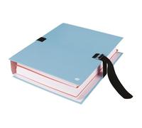 Elba Chemise A Sangle Sans Rabat - 24x32 - Papier Toilé - Fermeture A Boucle - Bleu